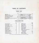 Table of Contents, Waseca County 1937